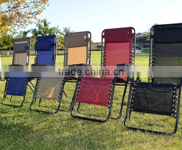 Durable Metal Black Folding Zero Gravity Chair Patio photo-6