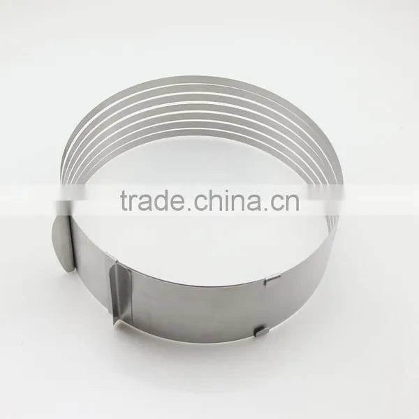 Adjustable Stainless Steel Layer Cake Slicer Kit Mousse Cake Ring Mold photo-2