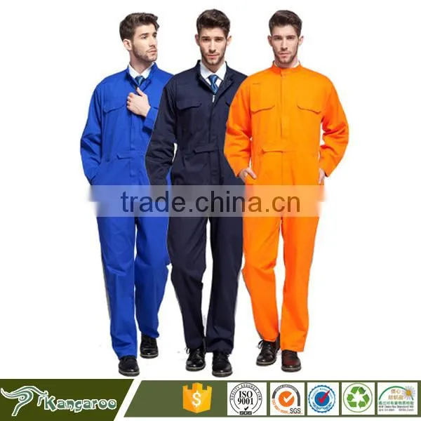 Solid Color Cotton Worker Overall Coverall photo-2