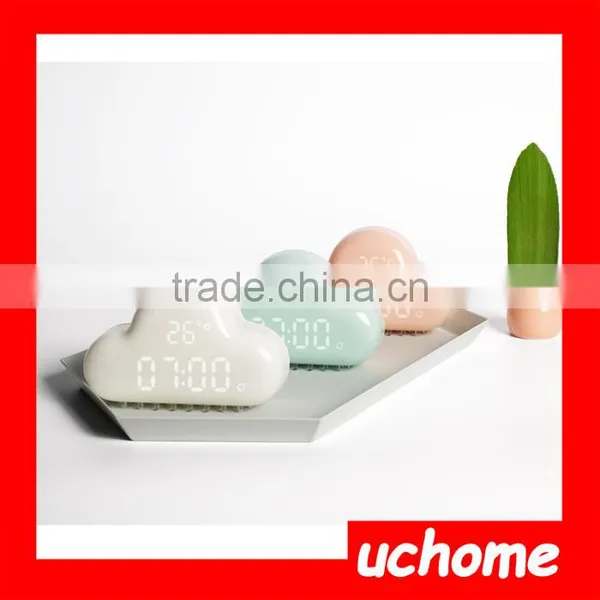 UCHOME Cloud Shape Alarm Clock/Colour Changing Light Nature Sound Alarm Clock,Table Alarm Clock,Digital Clock