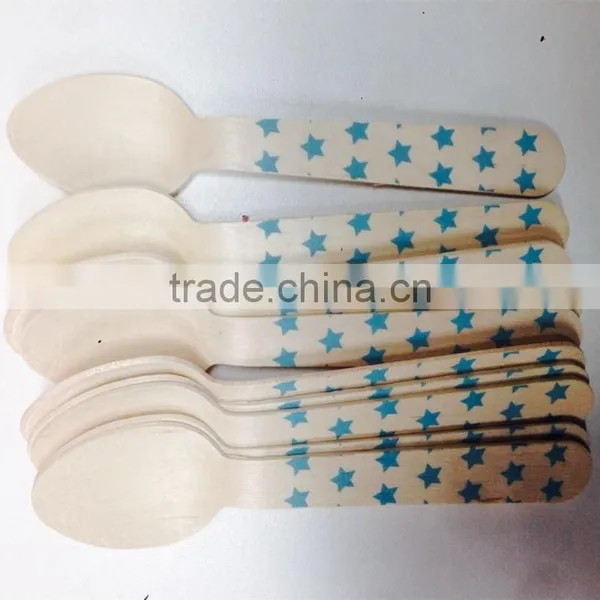 FSC Certificate Food Grade Disposable Natural Wood Material Spoon photo-4