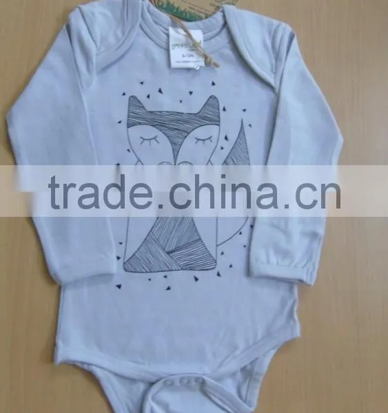 Organic Cotton Plain With Printed Baby Body Suits and Soft With Long Sleeve Baby t Shirts With Organic Latest Design Baby Pants photo-2