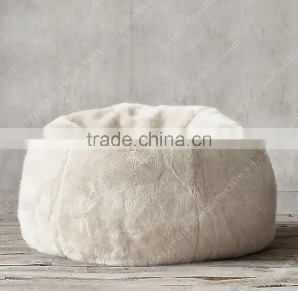 Faux Fur Chair Big Sofa Bed Adult Bean Bag 1 Chair Lounger photo-3
