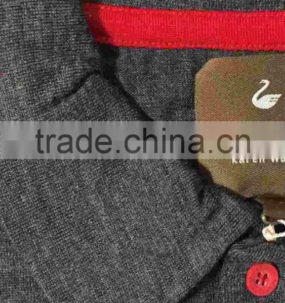 Custom Men's 100% Merino Wool Pullover Breathes Polo Shirt Tennis Top With Button Long Sleeve Spring photo-5