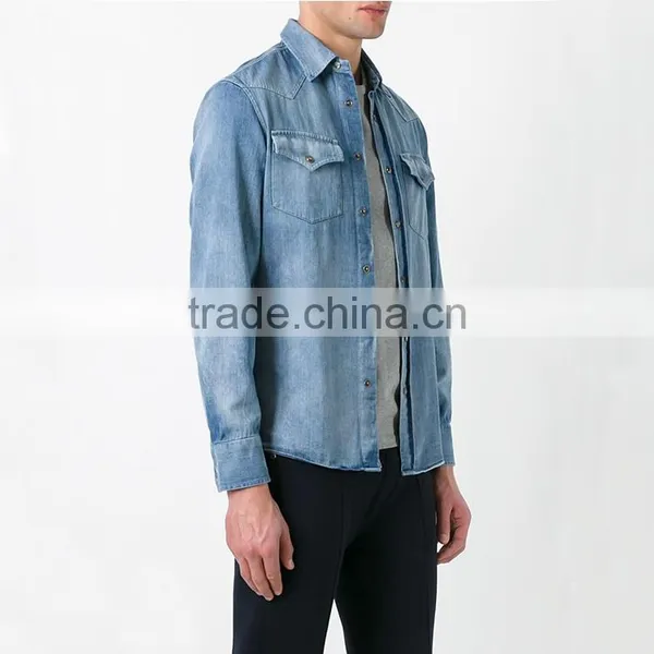 China Wholesale Long Sleeve Man Shirt Latest Shirt Designs for Men Custom Man Shirt photo-3