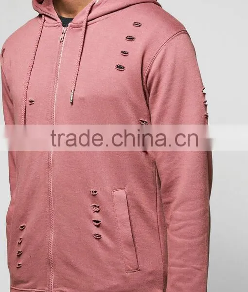 Mens Distressed Tracksuit Slim Fit Tracksuit Custom Logo Tracksuit photo-4