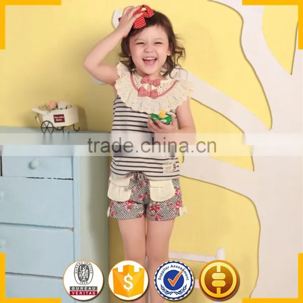 Wholesale Guangzhou Baby Girl Children 100% Cotton Fabric Kids Clothes photo-2