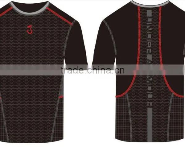 2015 Seamless Men Fashion Sports Shirt Short Sleeve photo-3