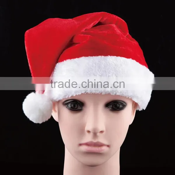 High Quality Velvet Santa Claus Christmas Hat photo-2