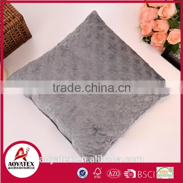 Grey Color Star Quilt Design Decorative Pillow, Customized Design Quilt Pillow Set, Solid Micromink Pillow for Sofa photo-4