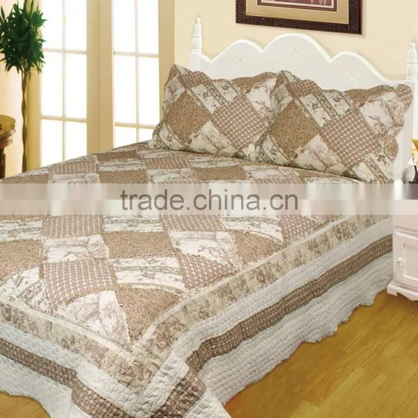 100%polyester Quilted Salon Bed Cover photo-3