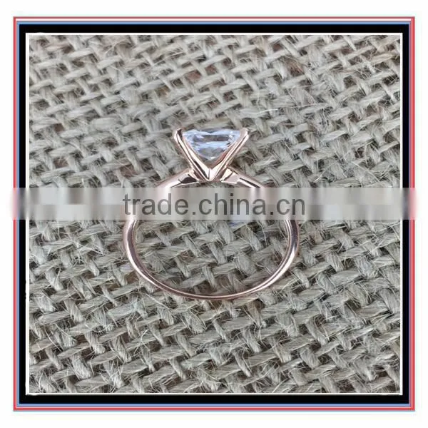 Hot Selling Handmade Clear Crystal Gold Ring for Girls photo-2
