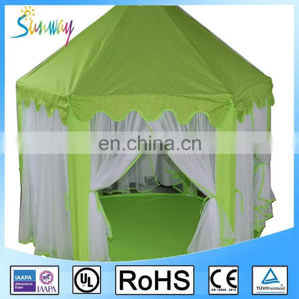 Pink Children Princess Castle Tent Kids Playing House photo-2