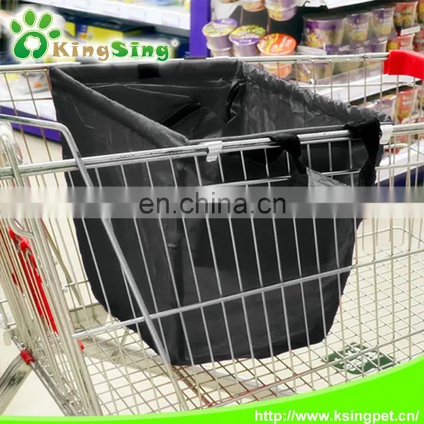 Foldable Trolley Cart Supermarket Shopping Bags, Multifunctional Reusable Shopping Cart Bags photo-3