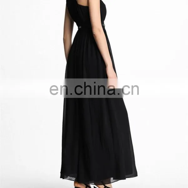 Chiffon Fabric Black Lining Pants Elegant Women Rompers and Jumpsuits 2016 photo-3