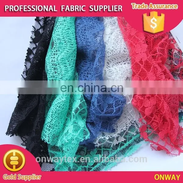 New Design Burnt-out Polyester/cotton Solid Lace for All Ladies' Garment photo-4