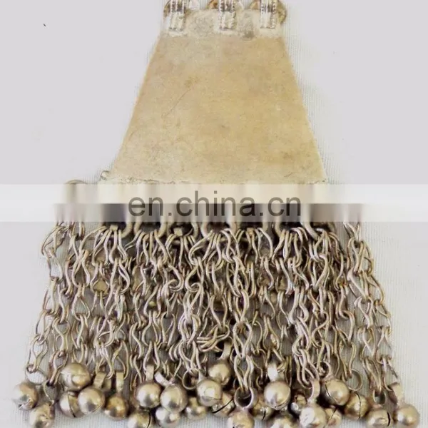 Afghani Silver Plated Necklace-Tribal Handmade Vintage Pendant photo-5