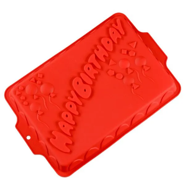 Free Sample Food Grade Heat Resistant Nontoxic Silicone Cake Mold Baking Mousse Pudding Mold Tool Happy Birthday photo-4