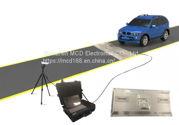 Mobile Under Vehicle Surveilliance Scanning Inspection System Machine Car Bomb Detector