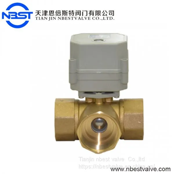 DN25 Low Pressure Horizontal Brass Motorized Ball Valve photo-3
