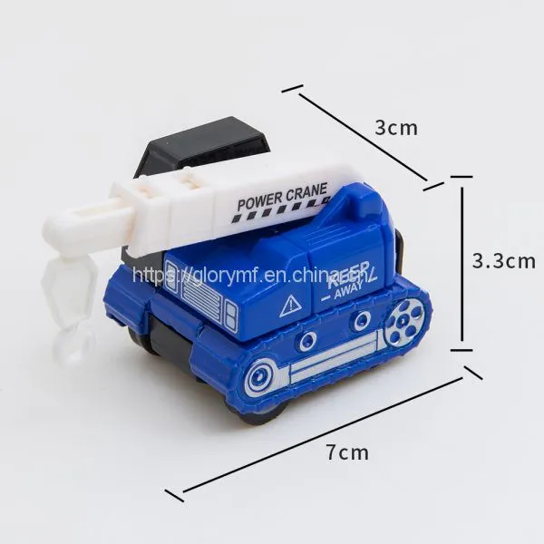 Small Plastic Model Toy Turk/7cm Power Crane Model Toy for Kids