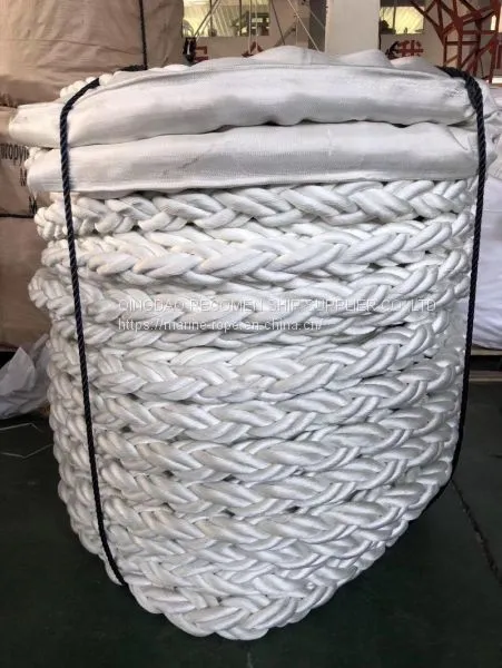 RECOMEN Hot Seller 64mm 8strand 12 Strand Nylon Polyester Rope for Vessel Tugboat photo-3