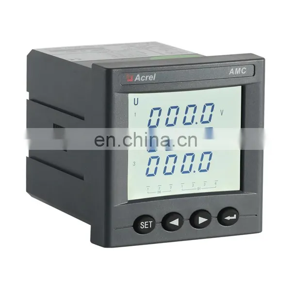 Acrel AMC72L-AV3/M Three Phase LCD Display Volmeter Power Meter With Analog Output AC100V,220V Input photo-4