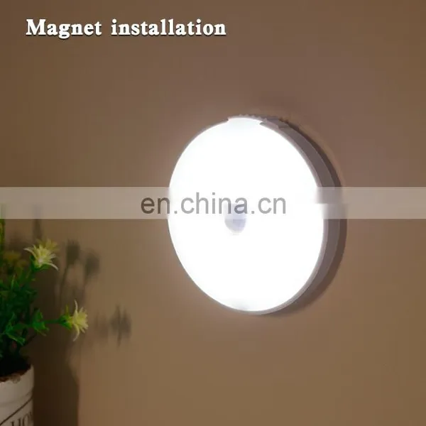 3W LED Round Sensor Light With Sticker Motion Night Light For Home Decor Cabinet Corridor photo-6