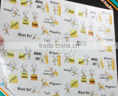 Cheap High Quality Glossy Paper Custom Printing Educational Shoe Sticker for Kids,child photo-2