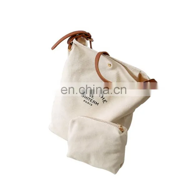 Extra Heavy Large Small Size Personalized Custom Logo Canvas Tote Cotton Canvas Blank Shopping Bag For Grocery photo-5