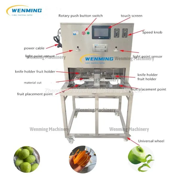 Automatic Apple Peeling Machine Pear Kiwi Fruit Orange Peeling Machine Fruit Peeler Commercial photo-3