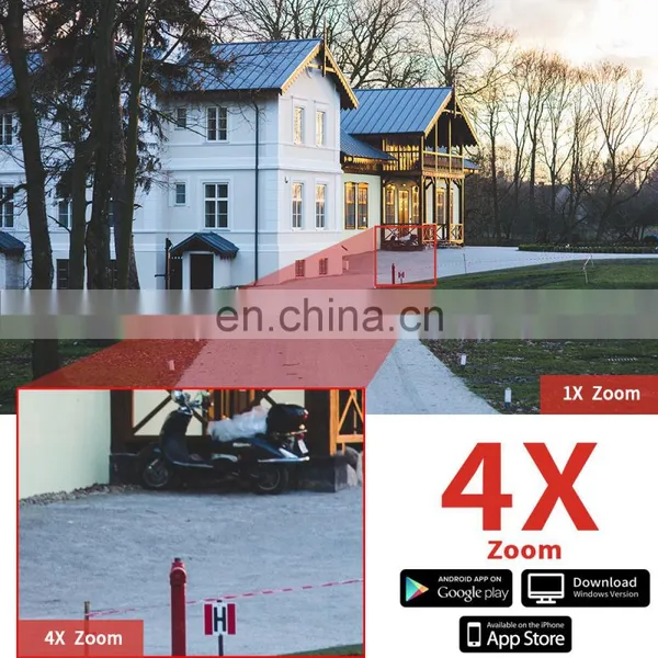 2MP IP Camera 4G SIM CARD 4X Zoom Security Outdoor Indoor PTZ 1080P HD CCTV Dome Surveillance Cam Motion Tracking CamHipro photo-3