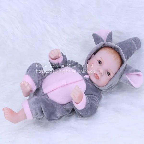 10 Inches of Cute Simulation Reborn Baby Foreign Trade Sources WISH Quick Sale Amazon Products photo-3
