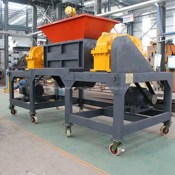 E-waste Pcb Hard Disk Computer Cellphone Recycling Machine Universal Shredder Double Shaft Crusher Machine photo-2