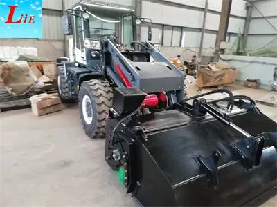 Road Sweeper For Wheel Loader LW500KN With Pick Up Bucket Broom photo-3