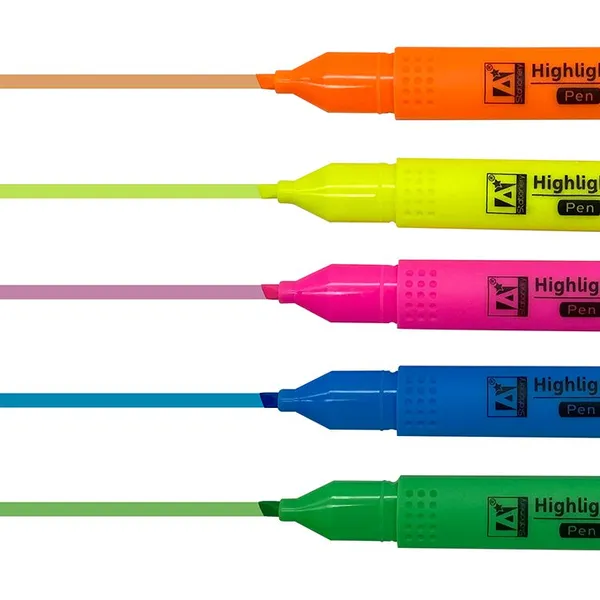 Free Sample Factory Custom Cheap Colored Fluorescent High Reflective Highlighter Marker Pen Set for Promotional photo-3