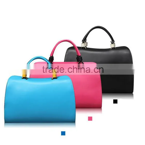 Cheap Wholesale Three Color Lady Leather Hand Bag photo-3