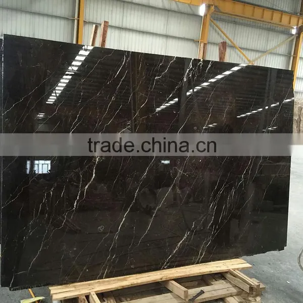 Factory Supply Natural Good Quality St Laurent Black Marble Tiles photo-2