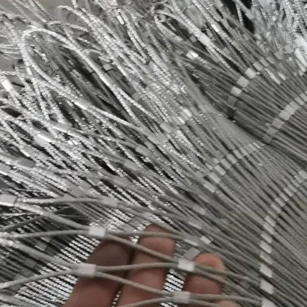 Decorative Stainless Steel Wire Rope Mesh for Staircase and Balcony Protection