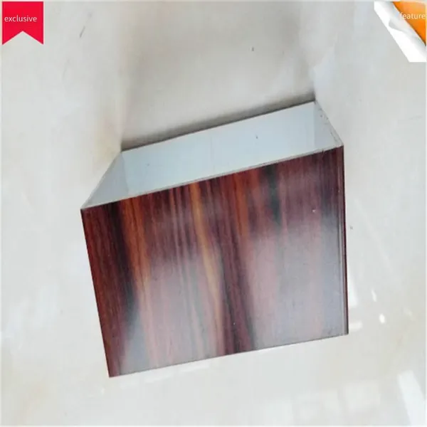 Aluminum Alloy Profiles Produced by Foshan Manufacturers, Processing of Aluminum Profiles, Simulated Transfer Wood Grain Square Tubes, Aluminum Profiles Sprayed With Wood Patterns photo-2