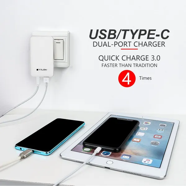 PD3.0 Usb&Type Port Fast Charging Charger for Mobile Phone and Other Devices photo-2