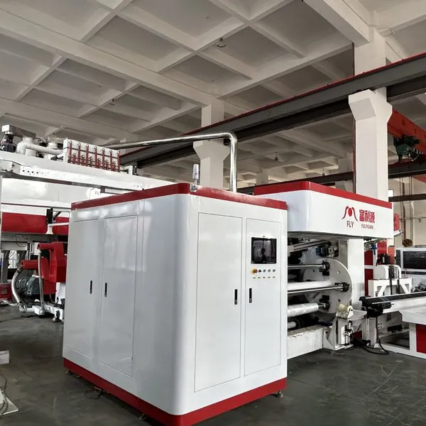 Four Shafs Rewinder High Capacity Energy Saving FLY 1500MM PE Stretch Film Machine Stretch Wrap Film Machine photo-3