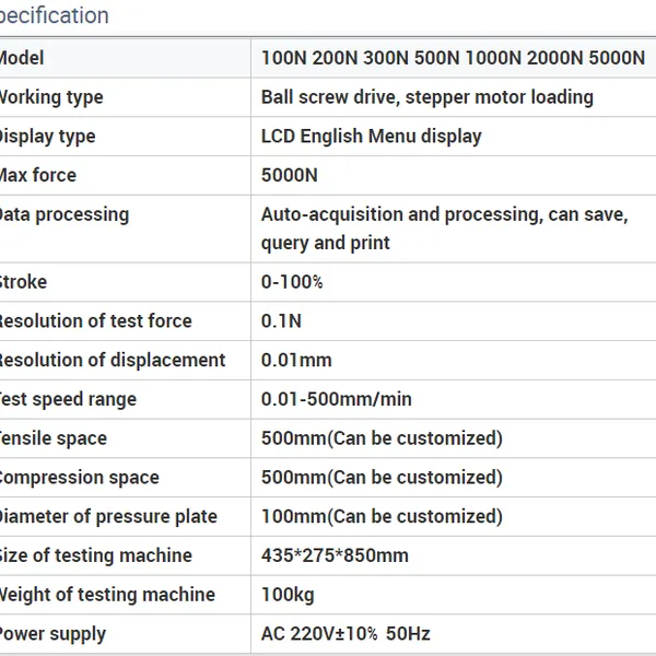 Zhongchuang 100N-5kN Touch Screen Spring Tension and Compression Testing Machine Digital LCD Display Lab Equipment Vendor photo-4