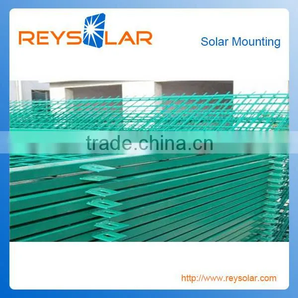 Hot Dip Galvanized Metal Iron Steel Solar pv Energy Power Plant Solar Panel Racking Safety Fence photo-3