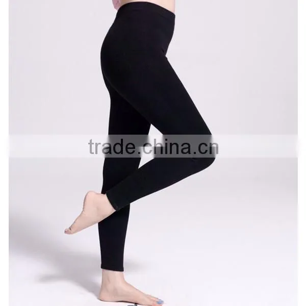 Wear Under Skirt Black Cashmere Leggings for Women