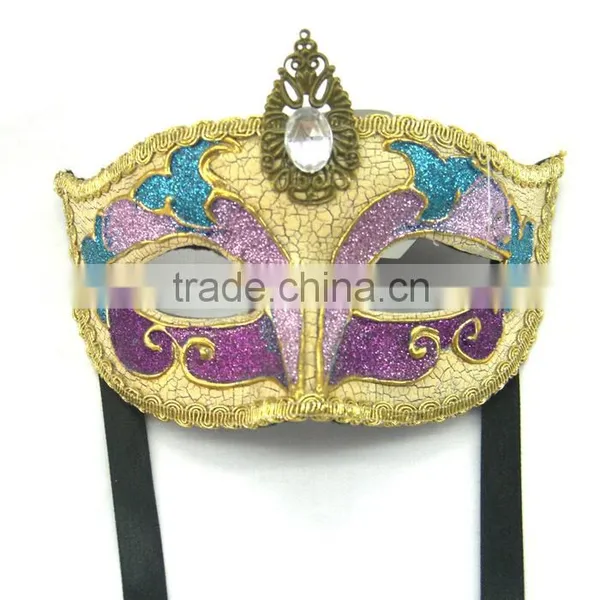 Princess Venice Men and Women Half Face Lace Hollow Led Mask Carnival Half Face Mask photo-4