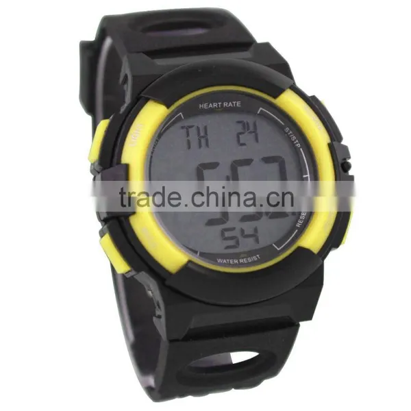 DW166 Healthy Sport Product Rubber Chrono Timer Function Heart Rate Monitor Watch photo-4