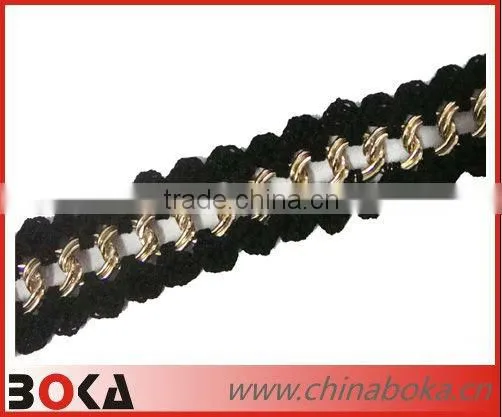New Arrival Crochet Cotton Lace Trim With Chains