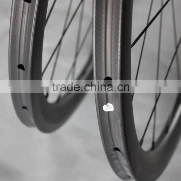 700c 27mm Width Carbon Road Bike Wheelset Tubular Wheelset W40T Powerway R13 Hub photo-4