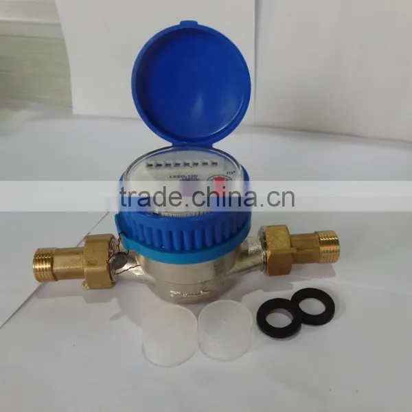 Small Light Brass Single Flow Water Meter DN15-DN25 photo-2